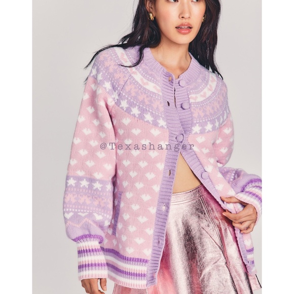 LoveShackFancy Sweaters - NWT LOVESHACKFANCY Amalo Boyfriend Cardigan S